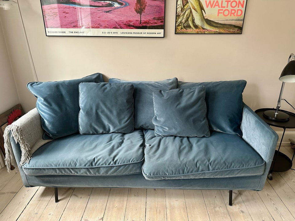 Sofa, velour, anden størrelse