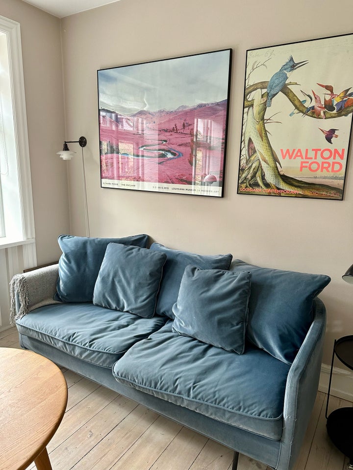 Sofa, velour, anden størrelse