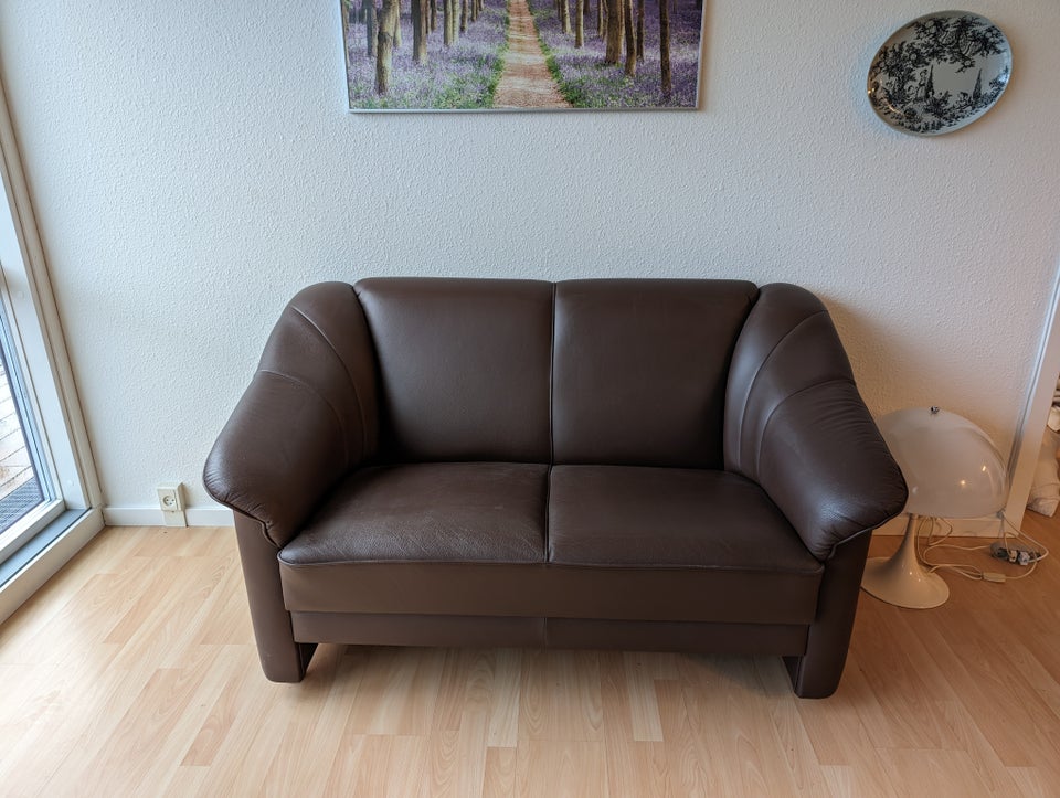 Sofa, læder, 2 pers.