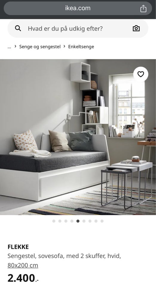 Sovesofa, ikea flekke