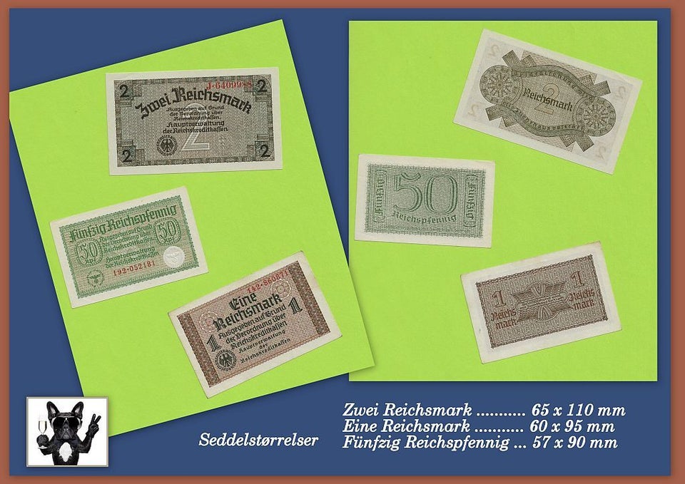 Danmark, sedler, Reichsmark