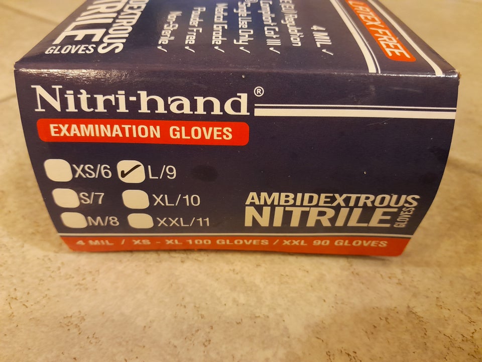 Gummihandsker nitril Nitri-Hand