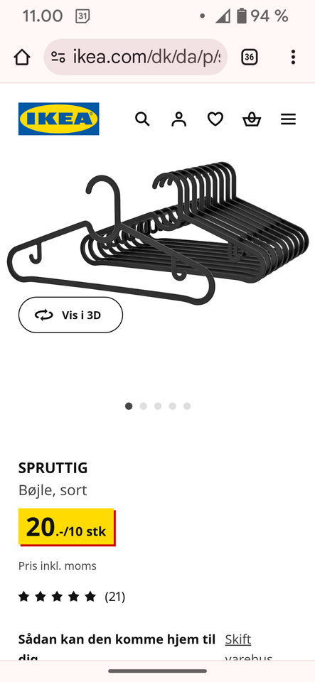 Bøjler, Ikea