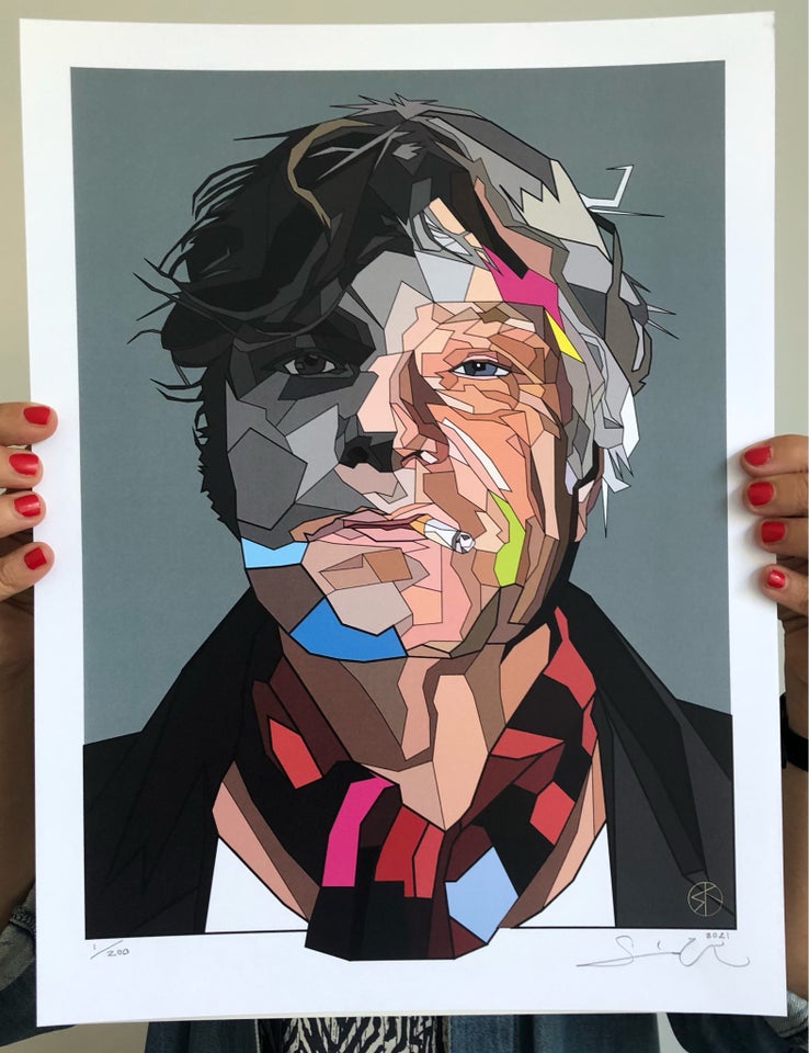 Grafisktryk , SK, motiv: Kim Larsen