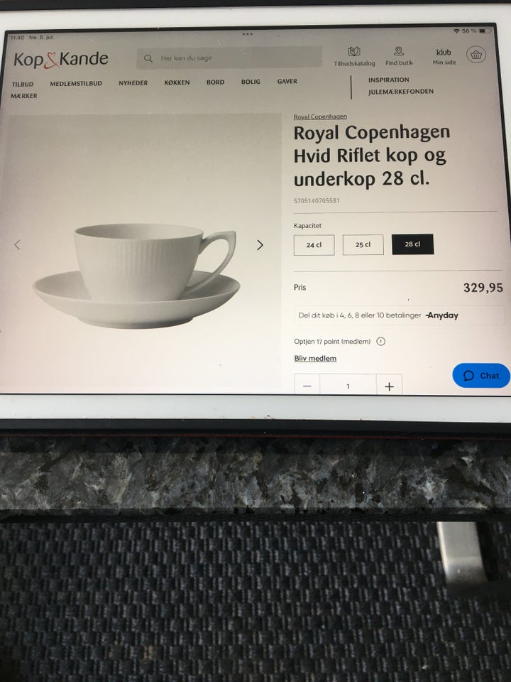 Porcelæn Kopper Royal