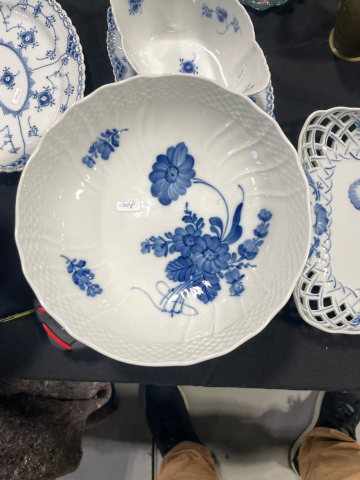 Porcelæn Blå Blomst opsats Royal