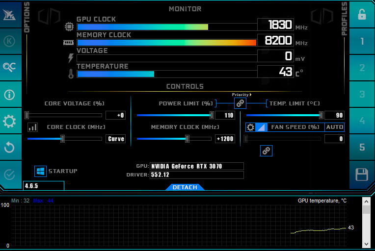 Selvbyg Nvidia RTX 3070 46 Ghz