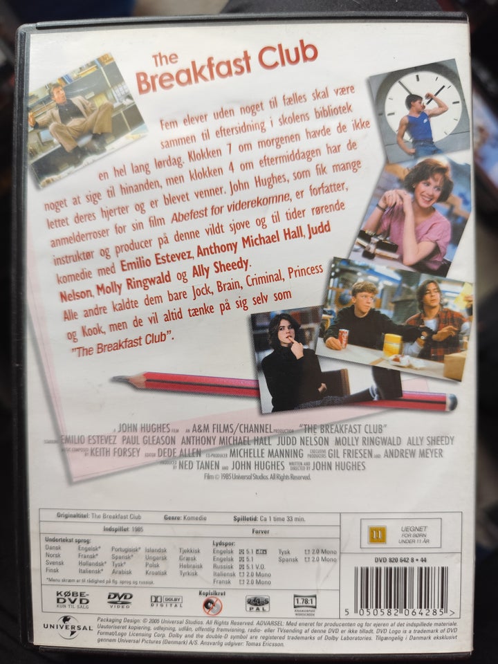 The breakfast club, DVD, komedie