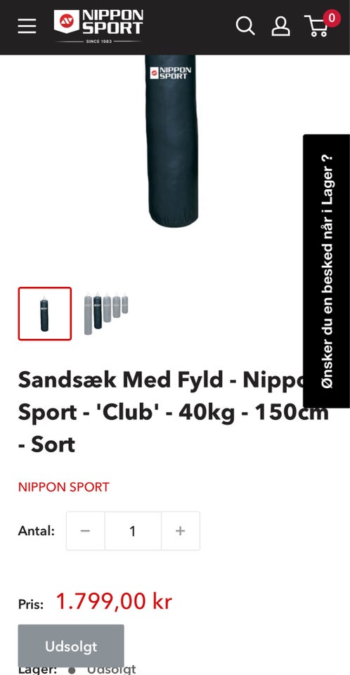 Boksesæk, Sandsæk med fyld, Nippon