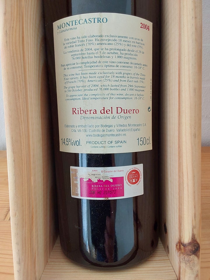 Vin Montecastro Ribera del Duero