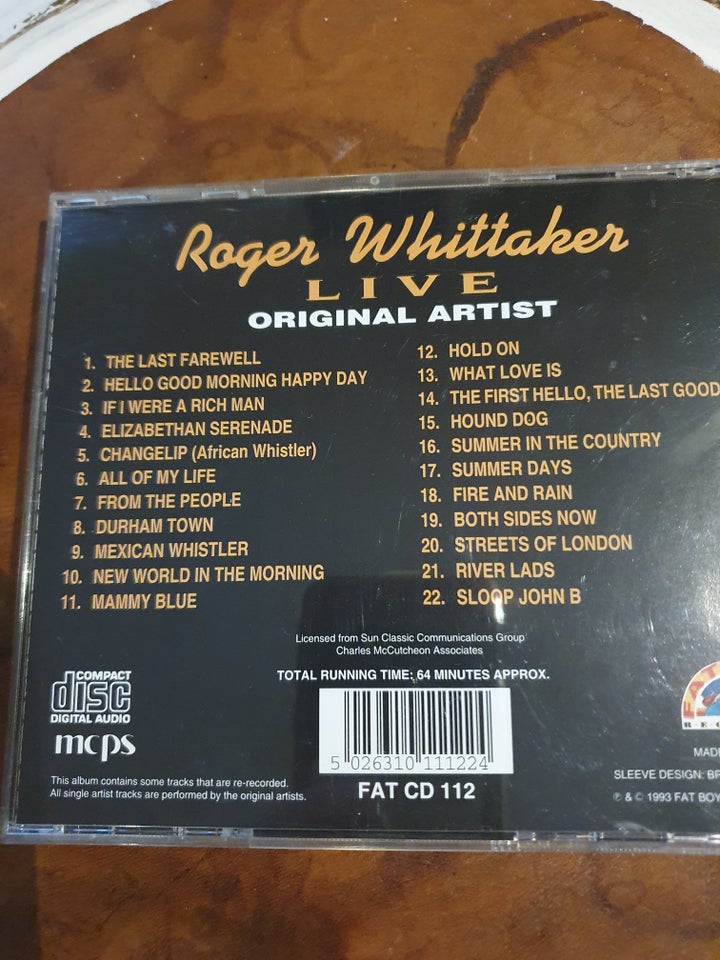 Roger Whittaker: Live, pop