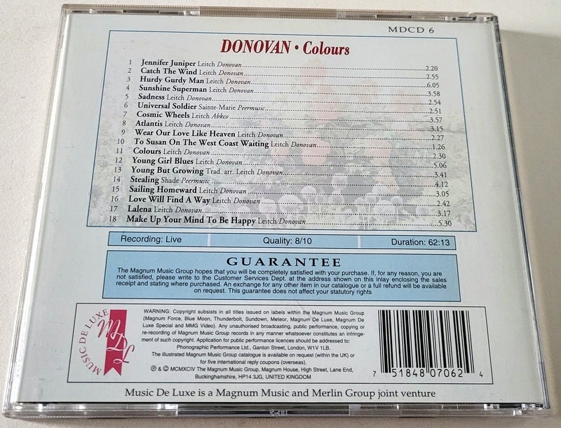 Donovan: Colours - Live in concert,