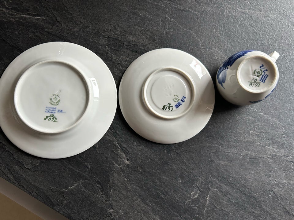 Porcelæn, kopper , Royal Blå Blomst