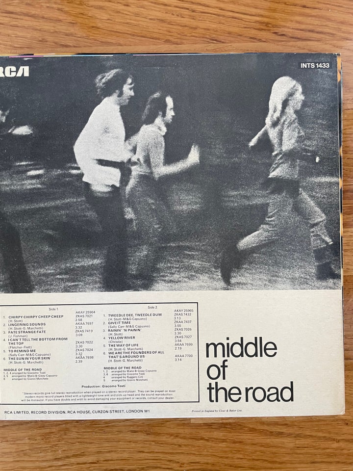 LP Middle of the Road ( 1 Press)