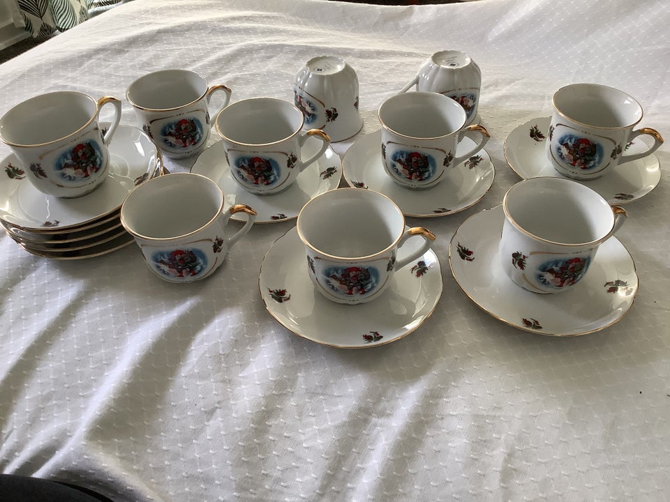 Porcelæn Kaffekop Firkløver