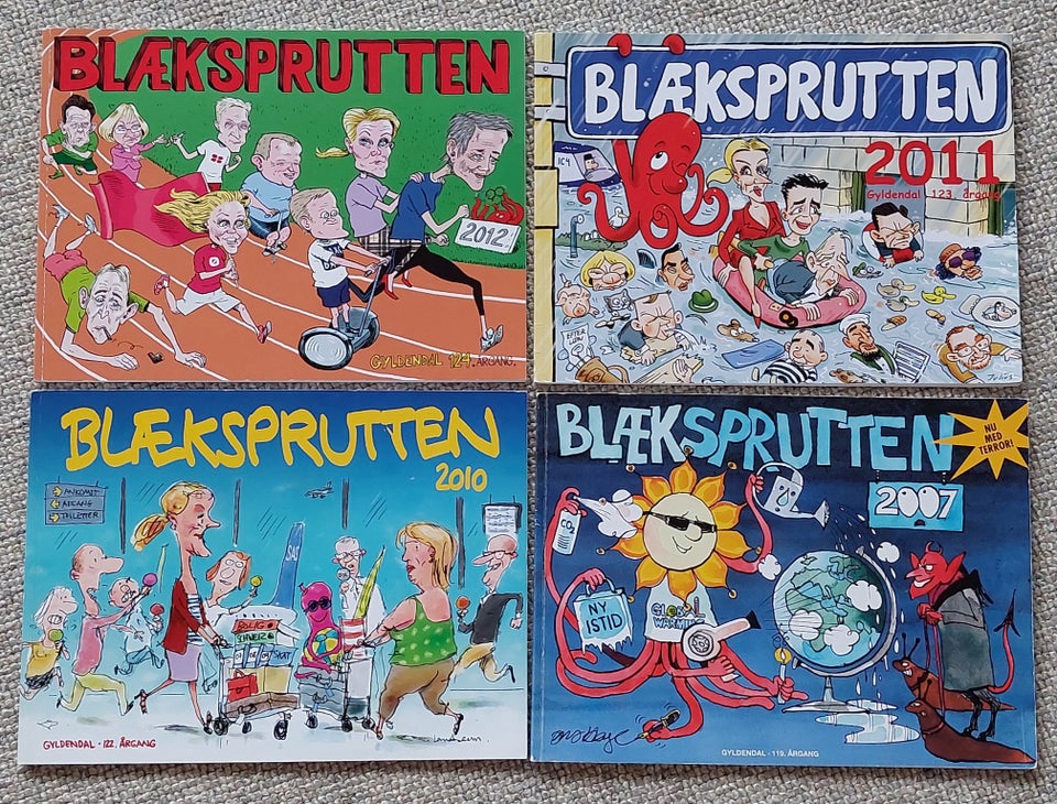 Blæksprutten, Mange forfatter,