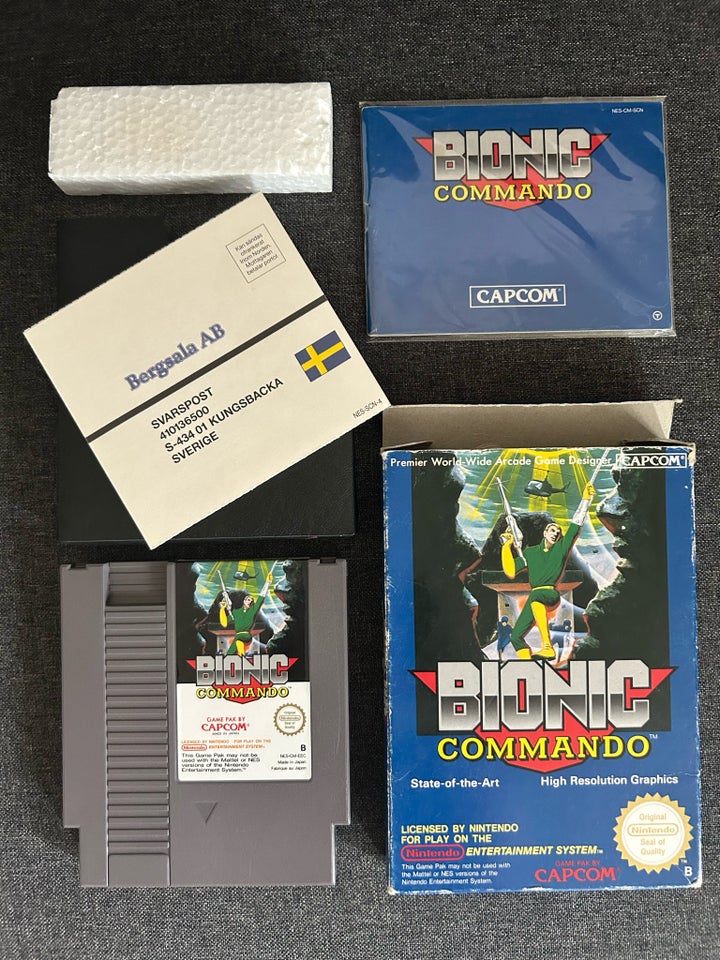 Nes bionic commando, NES, action