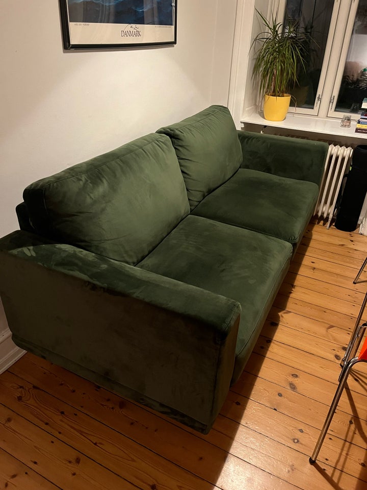 Sofa, velour, 3 pers.