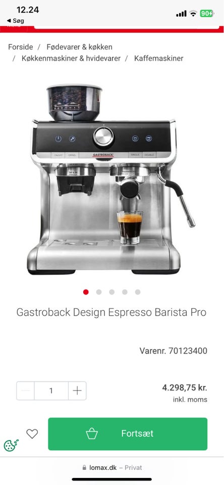 Kaffemaskine automatisk 