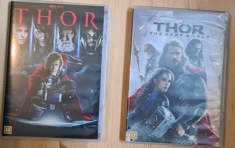 Jeg sælger disse 2 Thor film, DVD,