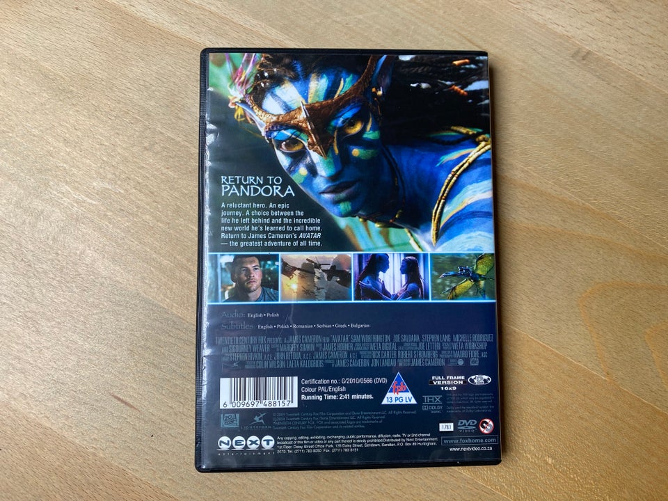 Avatar DVD action