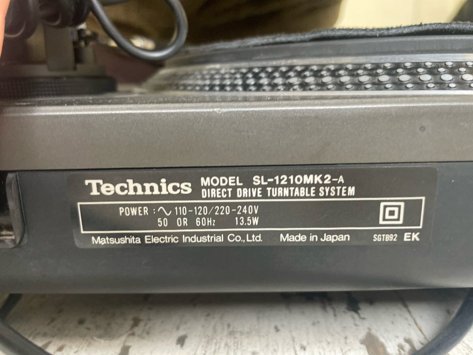 Pladespiller, Technics, 1210 mk-2