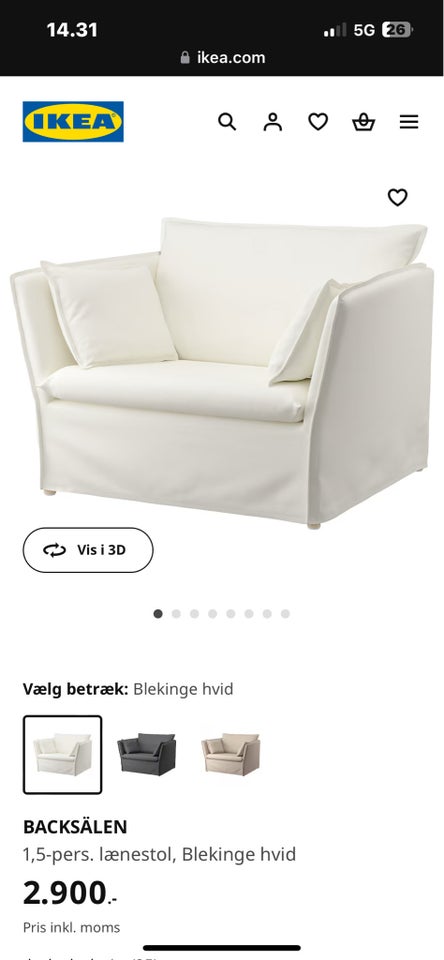 Lænestol/loungestol, Ikea