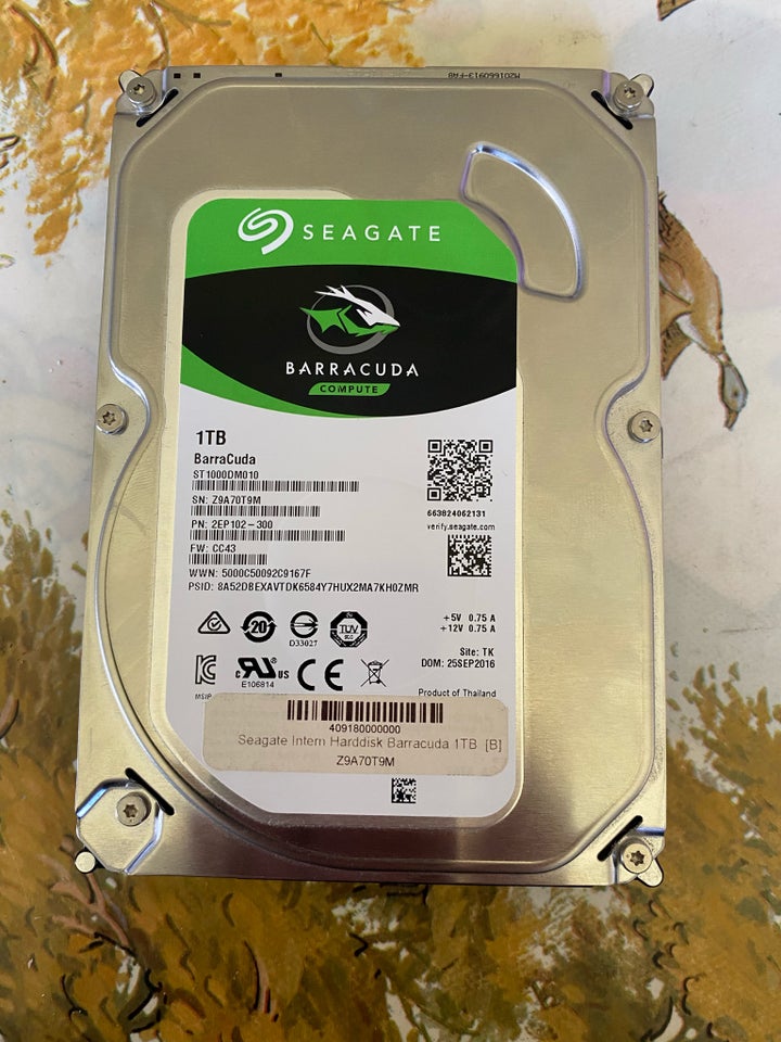 Seagate 1000 GB Perfekt