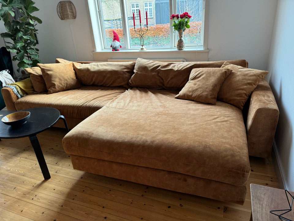 Sofa, velour, 4 pers.