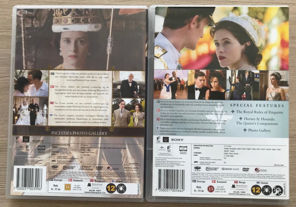 THE CROWN 1+2 DVD drama