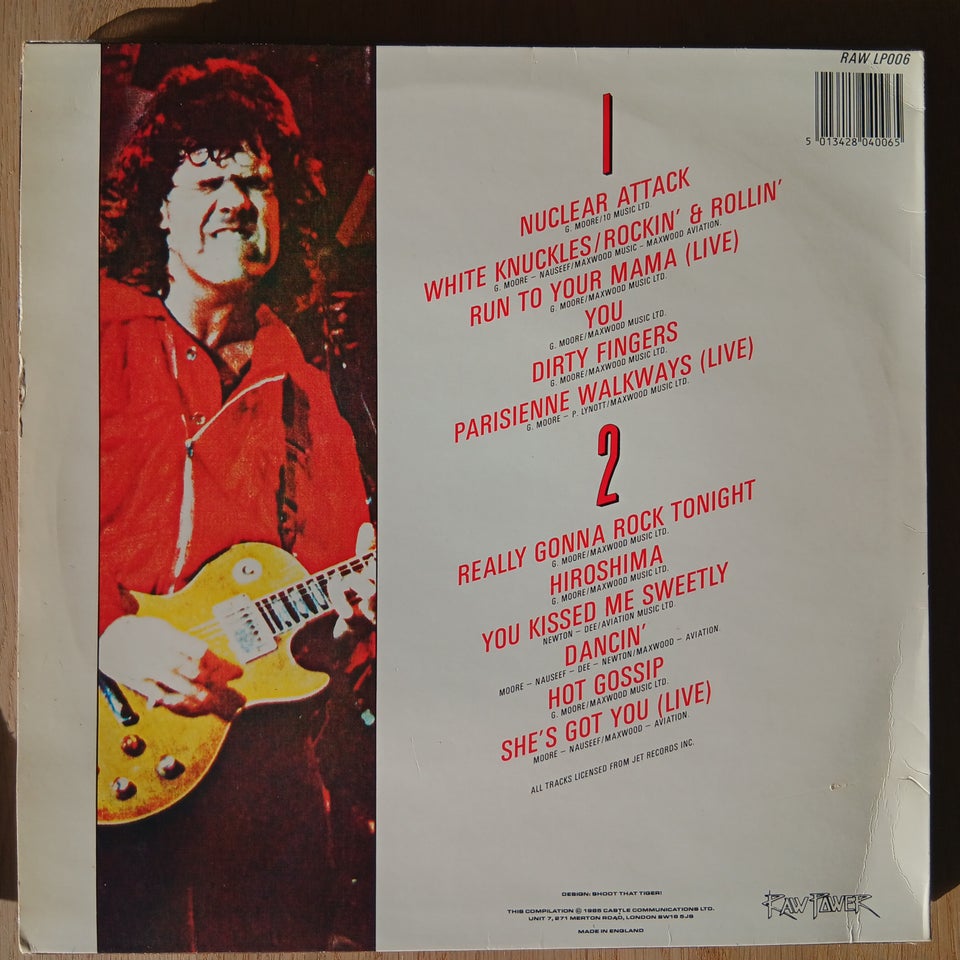 LP, Gary moore, White knuckles