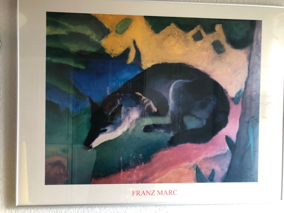 Tryk, Franz Marc, motiv: hund