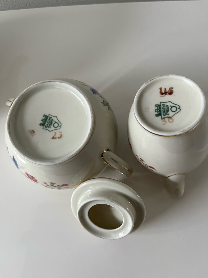 Porcelæn, Kaffekande ,flødekande