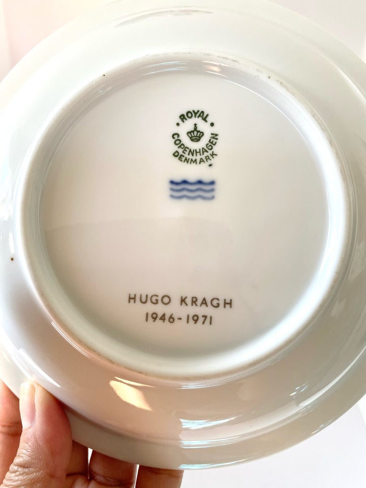 Porcelæn Hugo Kragh tallerken 