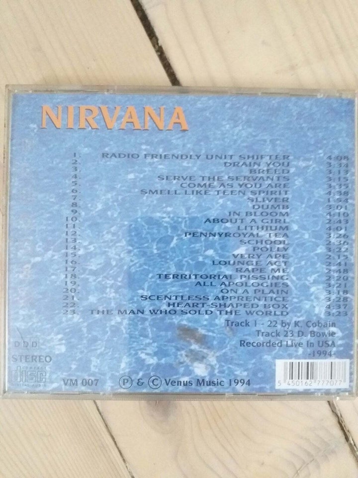 Nirvana: Plugged, alternativ