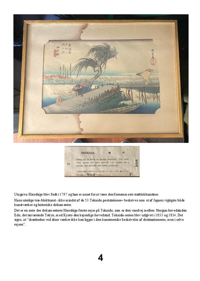 Trætryk Utagawa Hiroshige