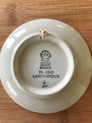 Porcelæn Mini platte Landmanden