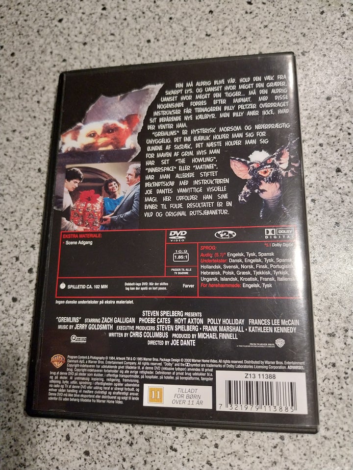 GREMLINS DVD gyser