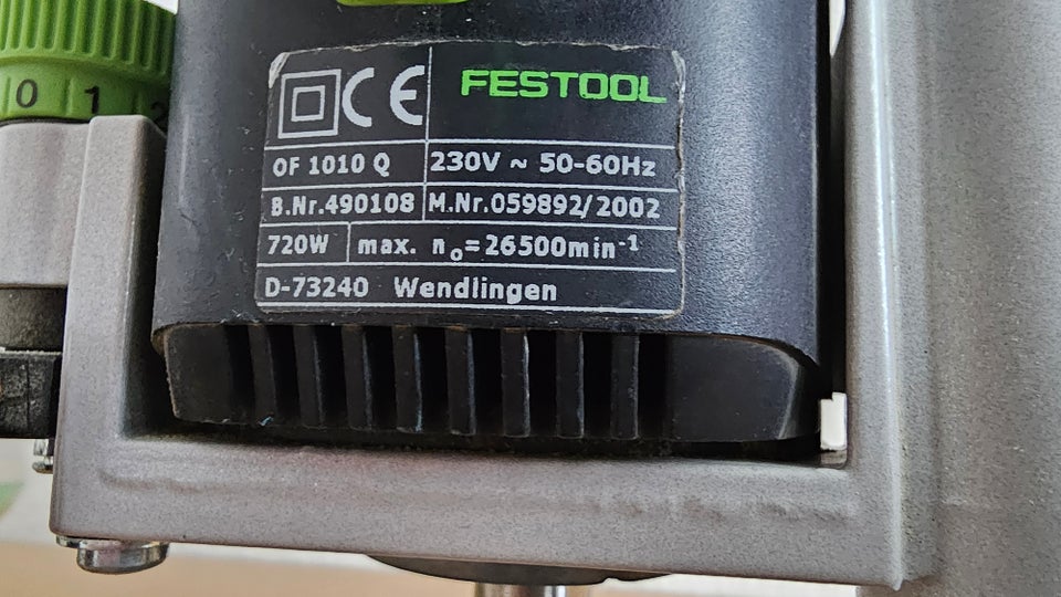 Overfræser, festool