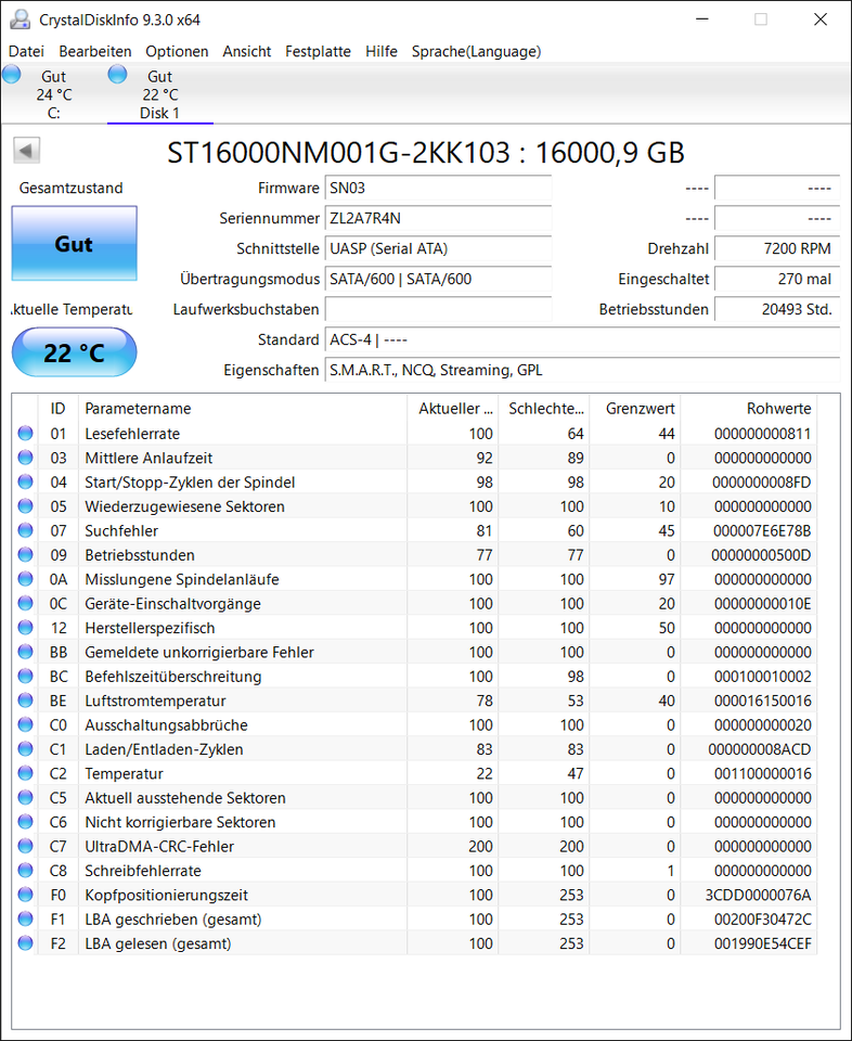 Seagate, 16000 GB