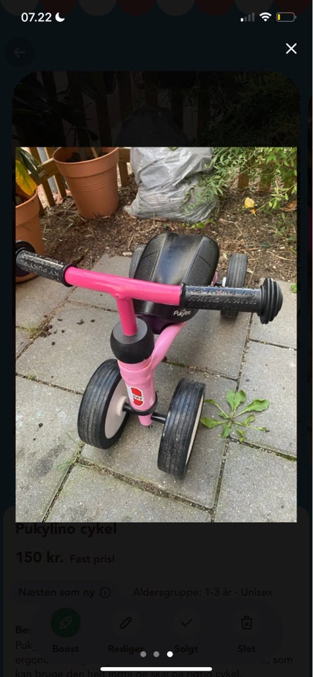 Pigecykel løbecykel PUKY