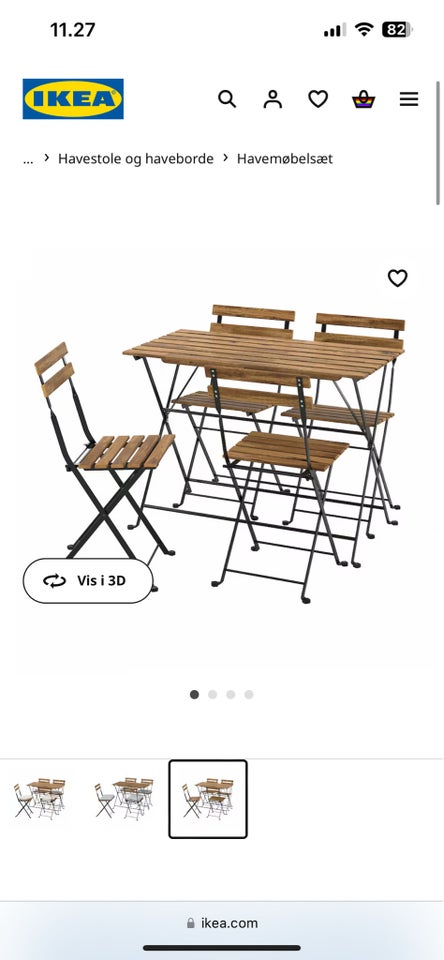 Cafesæt Ikea Træ