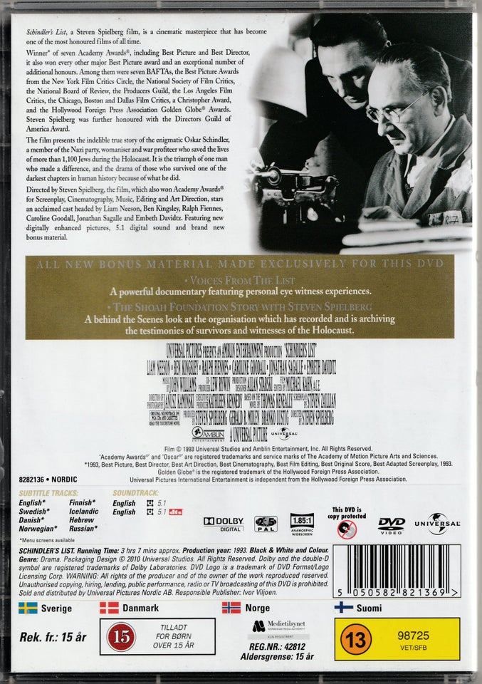 Schindler's List (1993) (2-disc),