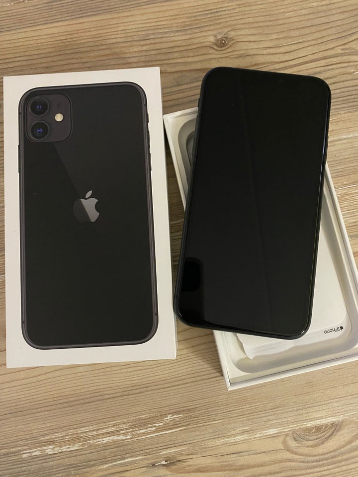 iPhone 11, 128 GB, sort