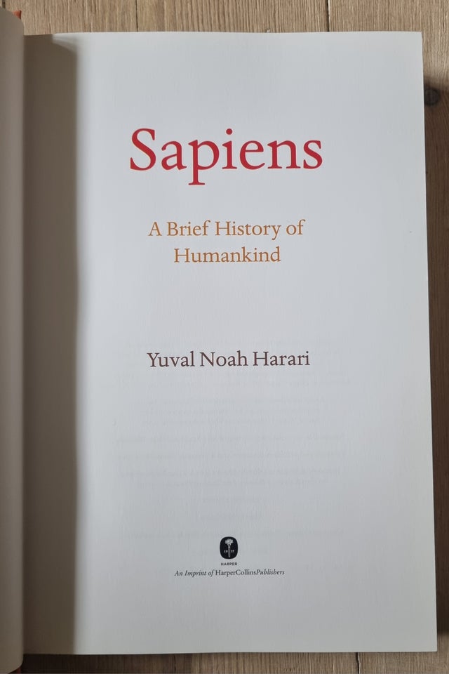 Sapiens Yuval Noah Harari emne: