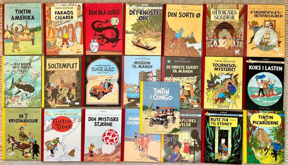 Tintin Faksimile 1-22 Komplet, 1.