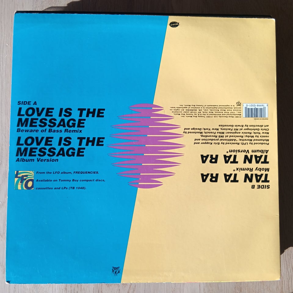 Maxi-single 12", LFO, Love is the