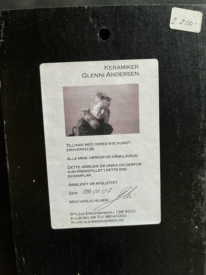 Keramik ophæng, Glenni Andersen