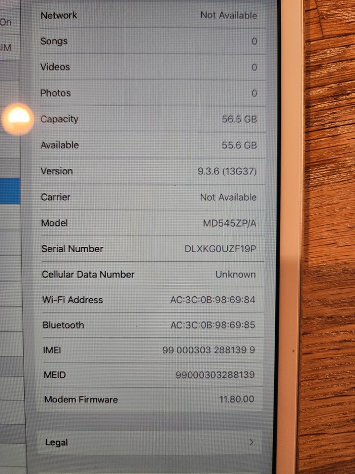 iPad mini, 64 GB, hvid