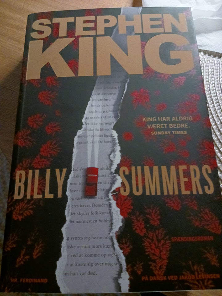 Billy Summers, Stephen King,